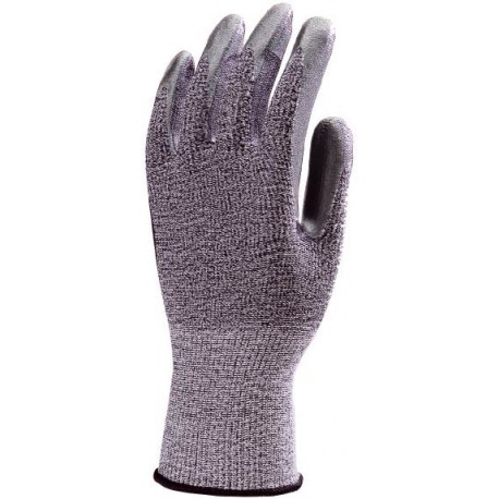 Gants anti-coupure EURO 4 paume enduite Nitrile gris