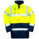 Parka polyester hi-viz jaune/marine 3M
