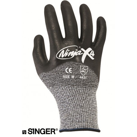 Gants Ninja fibre de verre 3/4 enduit bipoly