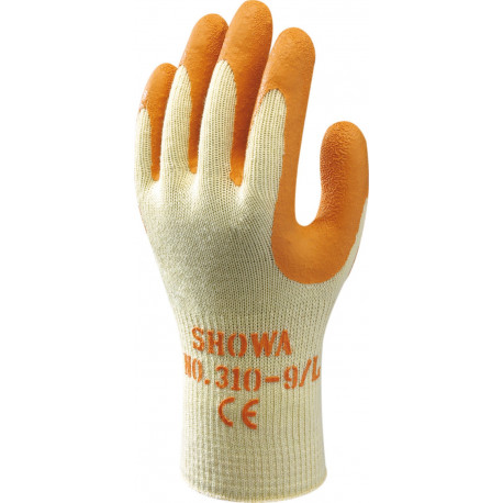 Gants Showa tricot coton paume enduite Latex 