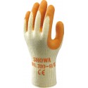 Gants Showa tricot coton paume enduite Latex 