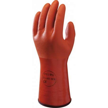 Gants Showa Orange PVC fourrés spécial froid -20°