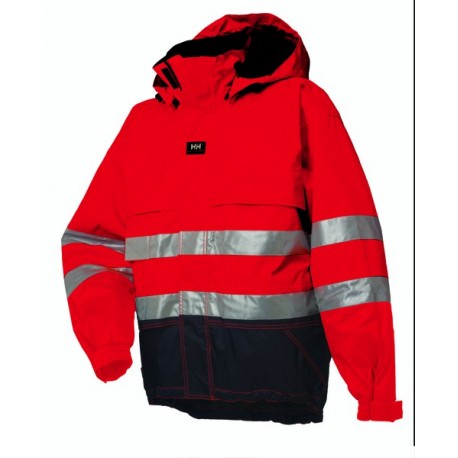 VESTE LUDVIKA Rouge/Gris noir