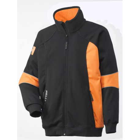VESTE SANS CAPUCHE STOKE Noir/Orange
