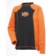 TEE-SHIRT MANCHES LONGUES STOKE Orange/Noir
