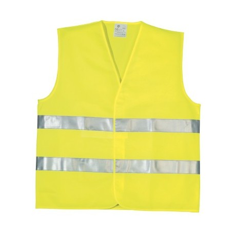 Gilet haute visibilité jaune double bande cl 2.2 