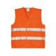 Gilet haute visibilité orange double bande cl 2.2 