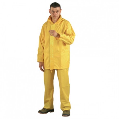 Ensemble de pluie souple polyamide jaune 