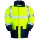 Veste PU hi viz jaune/marine 3  M 