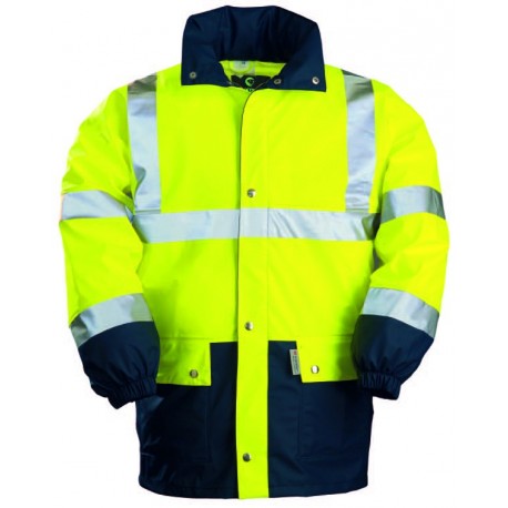 Veste PU hi viz jaune/marine 3  M 