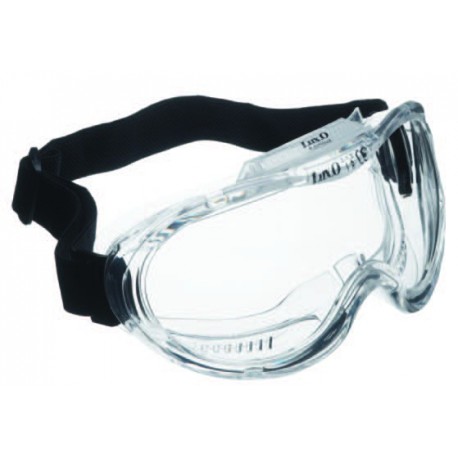 Lunettes masques PVC  ecran polycarbonate anti buée incolore