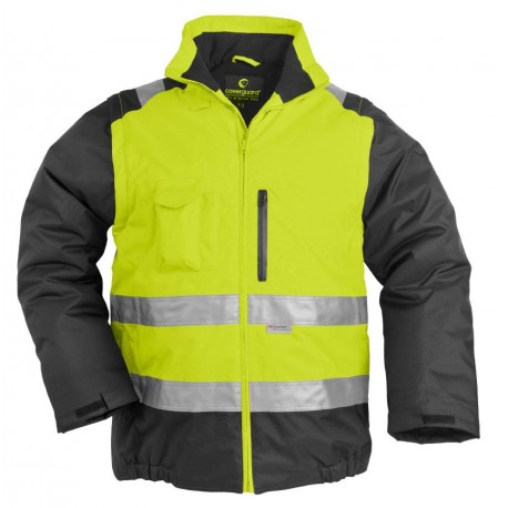HI-WAY Xtra Veste 2 en 1 polyester. HI VIZ Jaune-Noire, 3M