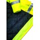 Parka polyester hi-viz jaune/marine,3 M détail