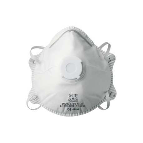 Masque FFP2 SL coque Valve à usage unique (boîte de 10 masques)