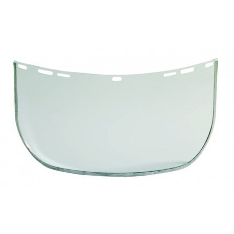 Ecran de protection polycarb. incolore bord métal  L 40* H 20