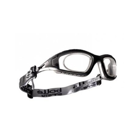 Lunettes BOLLE  branches droites avec tresse - incolore anti-rayures anti buée  