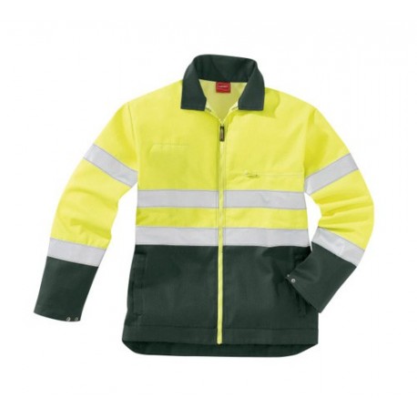 Blouson Haute Visibilité Jaune/Vert foncé