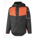 VESTE WEST COAST Noir/Orange foncé