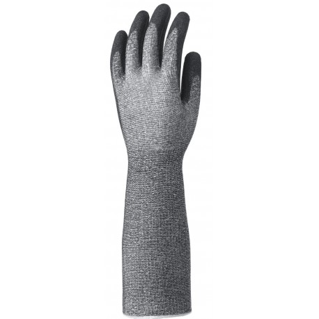 Gant anti-coupure 5 paume enduit PU noir, manche 15cm 