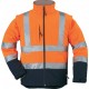 Veste SOFTSHELL hi-viz 2/1 manches amovible orange