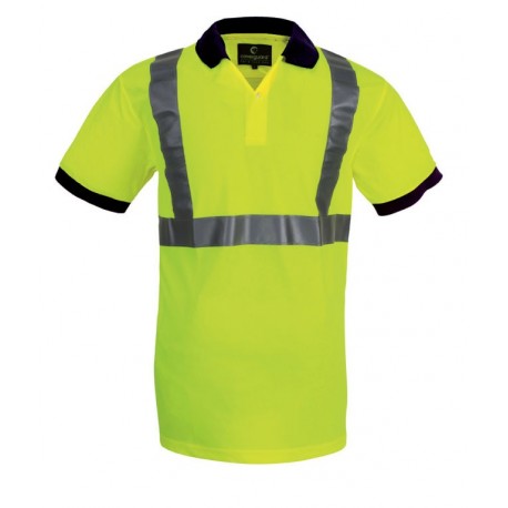 Polo hi-viz bande baudrier 3M