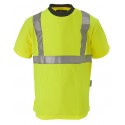 YARD t-shirt hi-viz polycoton bande baudrier 3M