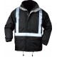 Parka bodyguard II 4/1 polyester enduit PVC et bandes réfléchissantes 