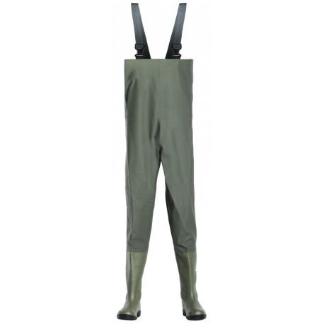 Waders de sécurité PVC vert CHEST SAFETY SB.P.E 