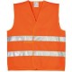 Gilet ECO hi-viz orange double bande classe 2.2