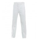 Pantalon de travail 100 % coton blanc