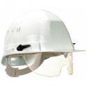 Casque de chantier avec lunette intégrée (EN 397) Blanc