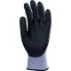 Gants polyamide gris paume enduit polyurethane noir picots nitrile noirs T 10