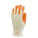 Gants Grip jaune enduit latex orange