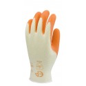Gants Grip jaune enduit latex orange