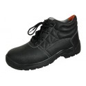 Chaussure de sécurité haute cuir S1P fleur de vachette noir