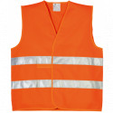 Gilet hi-viz Europrotection orange bande,cl.2.2 