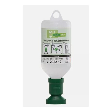 Lave-oeil PLUM solution stérile flacon de 500 ml